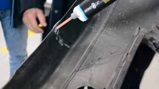 AFINITICA  Car Bumper Repair  Reparación de parachoques  Best glue ever [upl. by Leora]