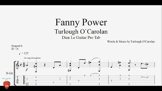 Turlough OCarolan  Fanny Power  Guitar Tabs [upl. by Adnahc]