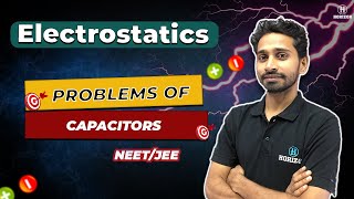 Problems of Capacitors Physics  Rathore SirJEENEET Horizon Academy [upl. by Enaelem]