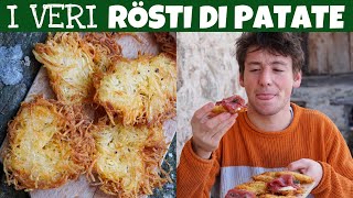 I VERI RÖSTI DI PATATE croccanti e non unti  e unidea per lantipasto di Natale  Davide Zambelli [upl. by Bascio846]