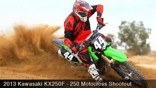 MotoUSA 2013 Kawasaki KX250F Motocross Shootout [upl. by Namhar]