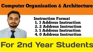 Instruction Format And its type  COA  Jishan Ahmad [upl. by Kissiah]