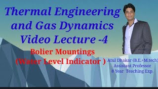 Boiler Mountings Water Level Indicator Thermal Engineering and Gas Dynamics Video Lecture 4 [upl. by Nnagem]