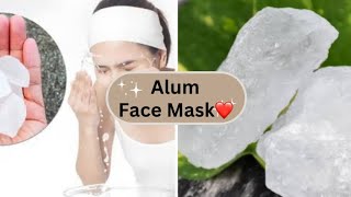 DIY Alum Phitkari Face Mask for Tightening Skin Home Remedy youtube trending phitkari diy [upl. by Nnylassej]