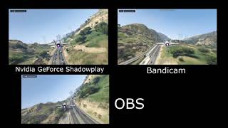 OBS vs Shadowplay vs Bandicam  GTA V [upl. by Georgena]