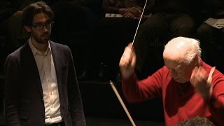 Meisterkurs Dirigieren  Bernard Haitink  Lucerne Festival at Easter  Brahms Tragische Ouvertüre [upl. by Nnarefinnej]