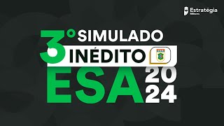 3º Simulado Inédito ESA 2024 [upl. by Isayg]