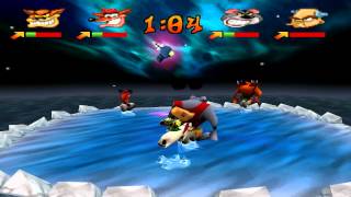 Crash Bash  Battle Mode  Polar Panic Hard  ePSXe 180 [upl. by Anilegna]