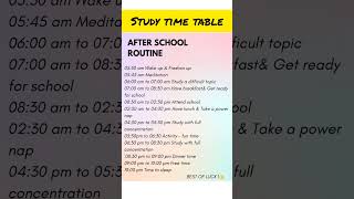 Study time table kaise banaye  study timetable studytips studytime education [upl. by Saerdna670]