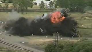 Spectacular 100mph Train Crash Test [upl. by Dahcir]