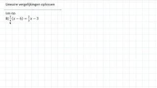 Ingewikkelde lineaire vergelijkingen oplossen 3 VWO [upl. by Suzie]