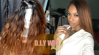 Tutorial V U Part Wig ft Aliexpress Hair PART 2 [upl. by Debarath342]