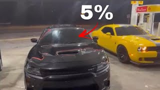 5 WINDSHIELD TINT HELLCAT POV DRIVE AT MIDNIGHT [upl. by Eycats]