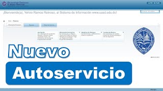 Conoce el nuevo Autoservicio de la UASD [upl. by Relyhs]