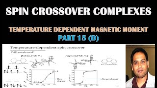 PART15D SPIN CROSSOVER COMPLEXES EFFECT OF TEMPERATURE PRESSURE LIGHT ON MAGNETIC MOMENT [upl. by Slemmer]