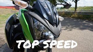 Kawasaki Z300 TOP SPEED with Akrapovic exhaust [upl. by Nahtaj437]