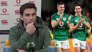 Joey Carbery on taking over from Jonathan Sexton against France  Six Nations 2022 [upl. by Wilmott]