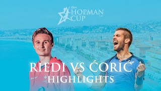 Hopman Cup Mens Final Borna Ćorić vs Leandro Riedi [upl. by Hersh]