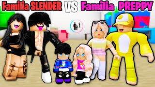 BEBELUSI Plushie ADOPTATI de Familia DRAGUTA vs Familia SLENDER Roblox Brookhaven [upl. by Uliram]