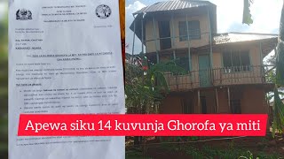 MGOMBEA WA CHADEMA APEWA SIKU 14 KUVUNJA NYUMBA ZAKE NA HALMASHAURI YA WILAYA YA NGARA [upl. by Noyk]