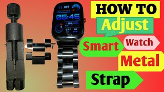 How To Adjust Smart Watch metal StrapFireBoltt Starlight 201 HD Display Smart Watch Bluetooth [upl. by Goetz]