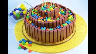 How to Make a No Bake Candy Bar Cake  Kit Kat Cake  RadaCutlerycom [upl. by Allista]