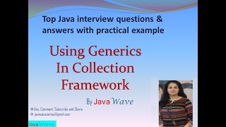 Using Generics In Collection  Core java interview question [upl. by Iredale634]