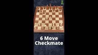 How to Checkmate Your Opponent in 6 Moves Shorts [upl. by Macy]