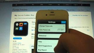 Hide Your Secrets  My Secret Folder PRO App Review for iPhone iPod Touch and iPad HD [upl. by Tlaw]