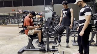 MY LEG DAY WORKOUT 2024 HAMSTRING QUADS CALVES 💪🦵🏋️‍♂️ [upl. by Yenhpad]