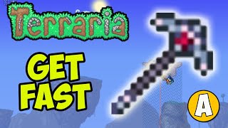 Terraria how to get PLATINUM PICKAXE EASY  Terraria 1449 Platinum Pickaxe [upl. by Assilanna121]