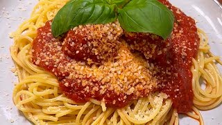 Spaghetti and Meatballs from scratch [upl. by Nyad]