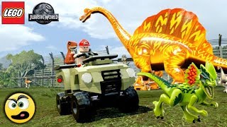 LEGO Jurassic World  BRAQUIOSSAURO DE FOGO  Caraca Games [upl. by Zaller]