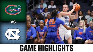 Florida vs North Carolina Game Highlights  202425 ACC Womens Basketball [upl. by Mindy]