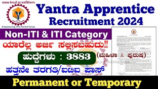 Yantra Apprentice Recruitment 2024  Yantra Recruitment  Yantra India Limited Recruitment  YIL [upl. by Ahsir]