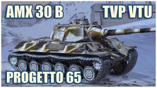 TVP VTU Koncept AMX 30 B amp Progetto 65 • WoT Blitz Gameplay [upl. by Anilehs]