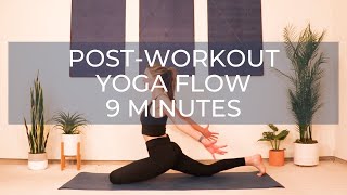 PostWorkout Yoga Flow  9 Minutes [upl. by Nnyre]