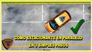 EXAMEN DE MANEJO A1 ¿CÓMO REALIZAR FÁCIL EL ESTACIONAMIENTO PARALELO EN 3 SIMPLES PASOS ADC [upl. by Atinahs158]