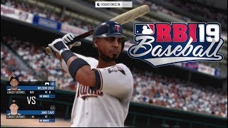 RBI Baseball 19 Gameplay  All Minnesota Twins Home Run Derby At Target Field PS4 Pro [upl. by Mycah]