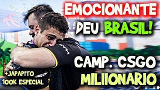 BRASILEIRO SURPREENDE CAMPEONATO MILIONARIOO CSGO e ESPECIAL 100K JAPAPITO [upl. by Aved]