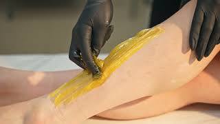 Full Body brazilian waxing legs hair removal part4 [upl. by Eelanaj]