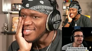 NickEh30 Reacts to KSIs new song and KSI responds [upl. by Annaira]