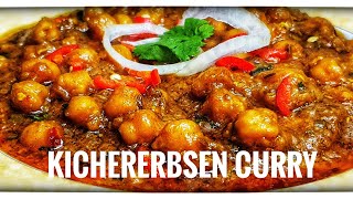 Kichererbsen Rezept Punjabi StyleVegetarische Kichererbsen CurryChikar Cholay [upl. by Anialem]