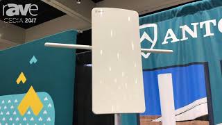 CEDIA 2017 Antop Antenna Showcases AT400BV Flat Pannel SmartPass Amplified HDTV Antenna [upl. by Puto]