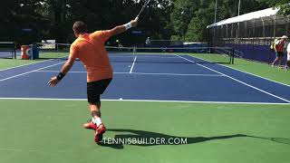 Stan Wawrinka hitting practices at CitiOpen 2018 [upl. by Pammy]