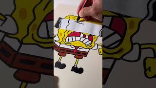 SpongeBob x doodlebob Xray drawing 💀 marazki [upl. by Plumbo585]