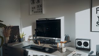 My 2024 Cozy and Productive Desk Setup [upl. by Airretnahs]