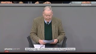 Alexander Gauland AfD zur Eskalation in Idlib und die Folgen für Europa am 050320 [upl. by Anayi392]