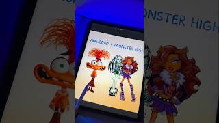 Como sería ansiedad en el mundo de monster high intensamente2 ansiedad monsterhigh disney art [upl. by Bowers]