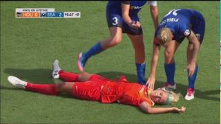 Rachel Daly Collapses During Match in Houston 5272017 [upl. by Lichter]